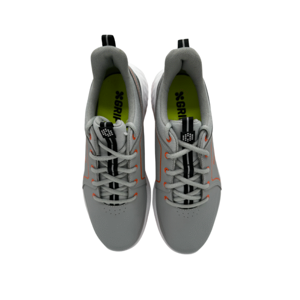Puma Junior Grip Fusion 2.0 Golf Shoes High Rise/Vibrant Orange - Image 2